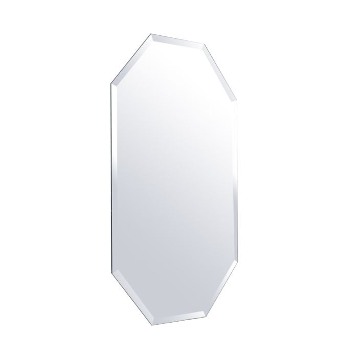 Wall Mounted Mirror With Beveled Edge