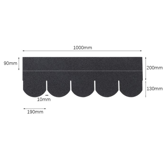 18Pcs Self-Adhesive Asphalt Shingles Bitumen Roofing