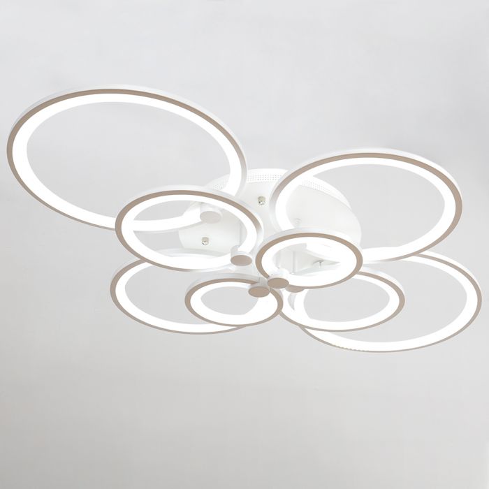 Modern Circular LED Semi Flush Ceiling Light