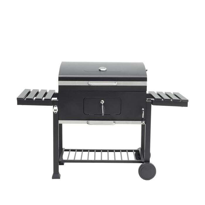 Outdoor Charcoal Grill with Side Table BBQ Patio