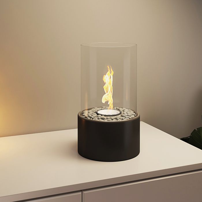 Tabletop Bio Ethanol Fireplace With Glass Tube
