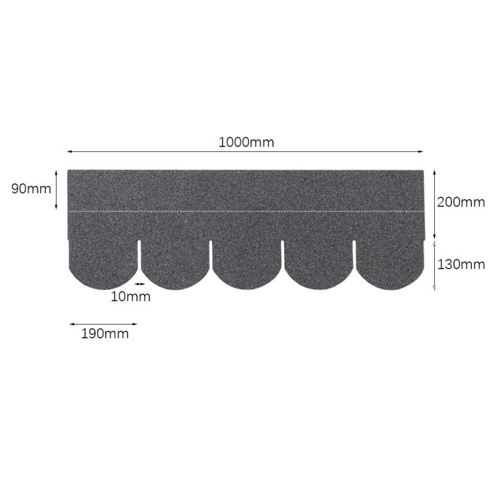 18Pcs Self-Adhesive Asphalt Shingles Bitumen Roofing