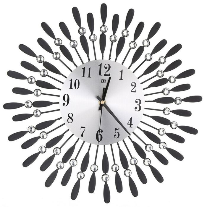3D Silent Drop Shape Metal Wall Clock