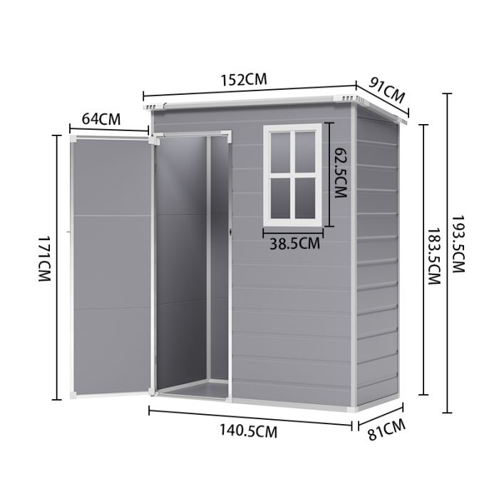 Plastic Outdoor Garden Tool Shed