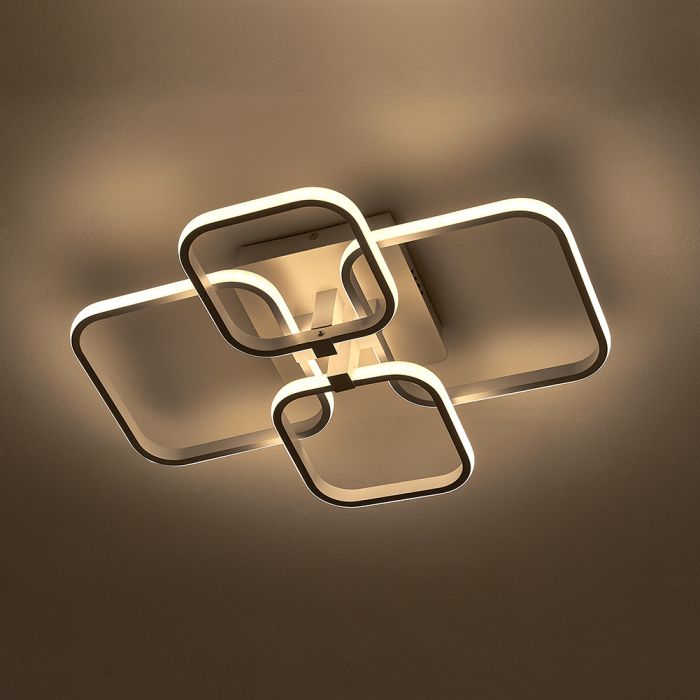 Contemporary LED Light-adjusted Semi Flush Ceiling Light