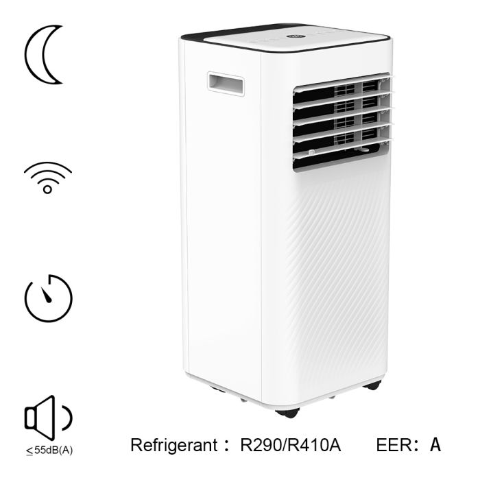 9000BTU Portable Timer Air Conditioner With Remote Control
