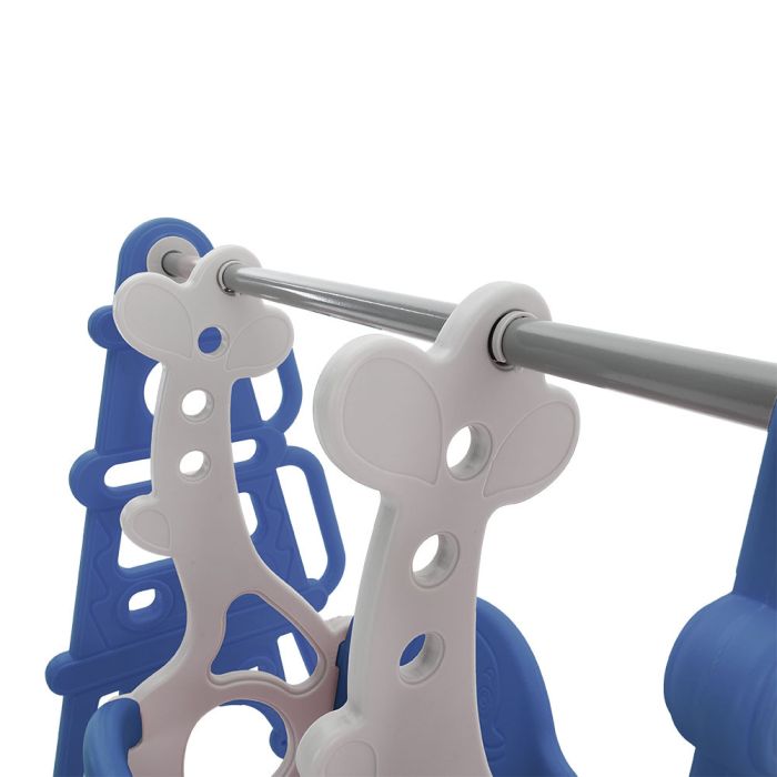 Blue 3 In 1 Kids Toddler Swing And Slide Set