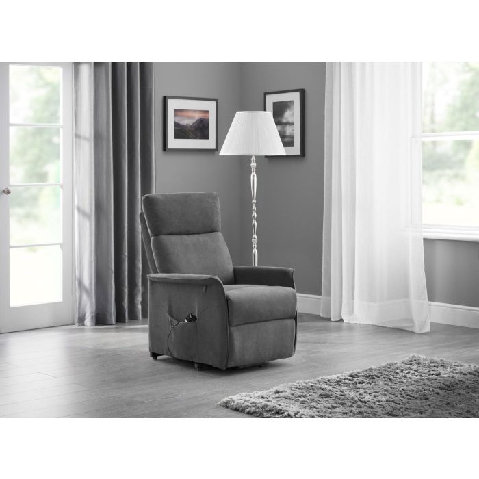Helena Rise & Recline Armchair - Charcoal