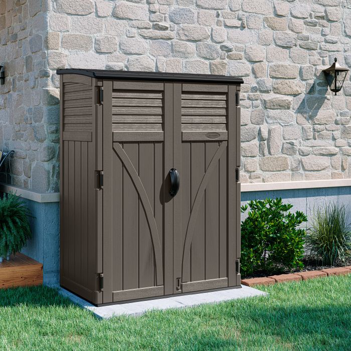 LORNVALE Large Garden Storage Cabinet - Stone Grey