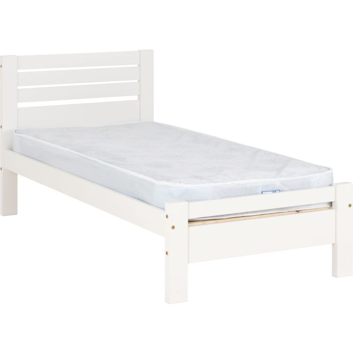 Toledo 3ft Single Bed - White