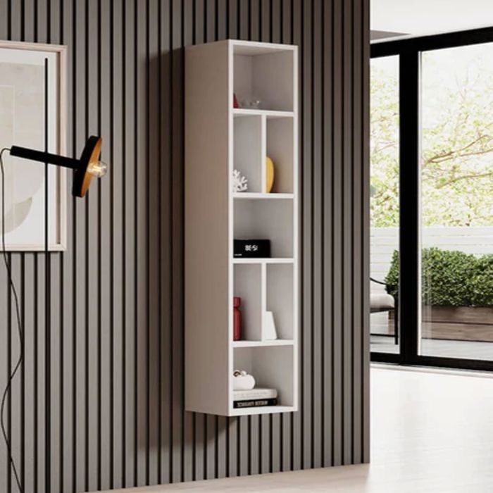 Echo Eden Wall Bookcase - White