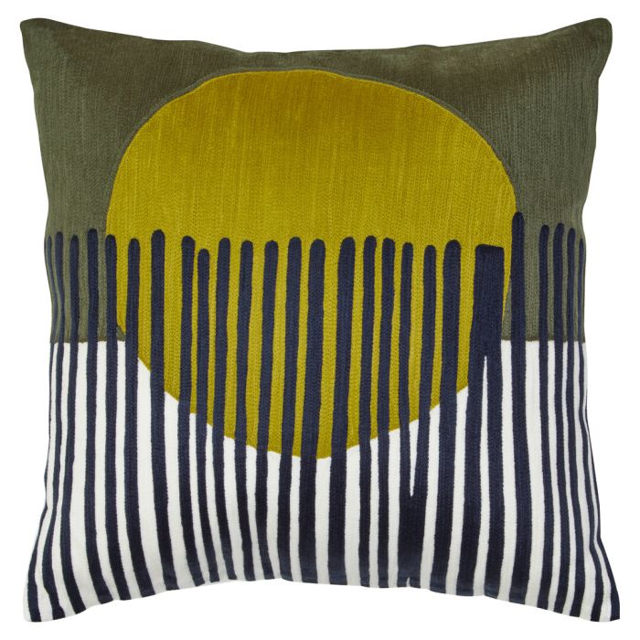 ALDWRETH Sofa Cushion - Green and White