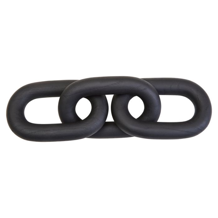 ISMERYN Decorative 3 Link Wooden Chain - Black