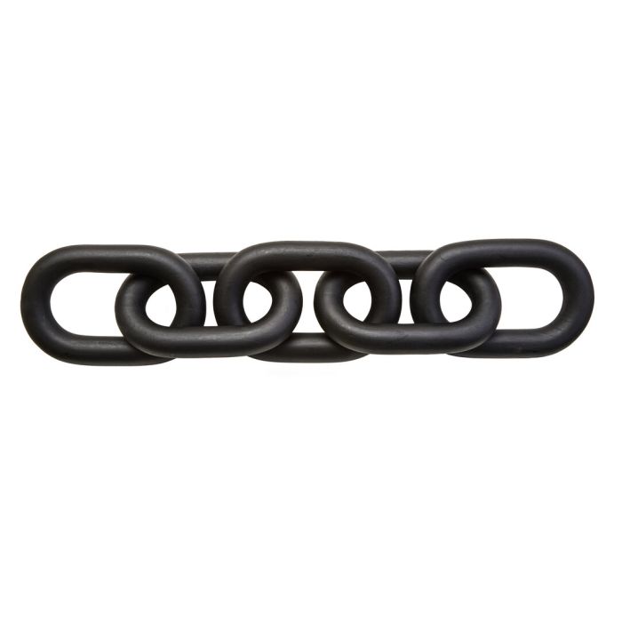 ISMERYN Decorative 5 Link Wooden Chain - Black