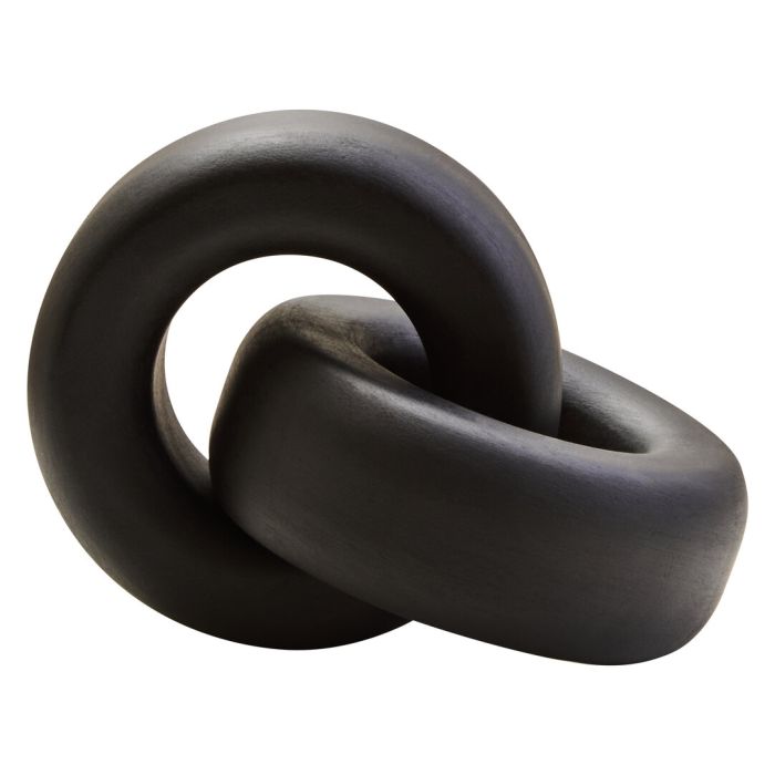 ISMERYN Decorative Large Wooden Knot Decor - Black