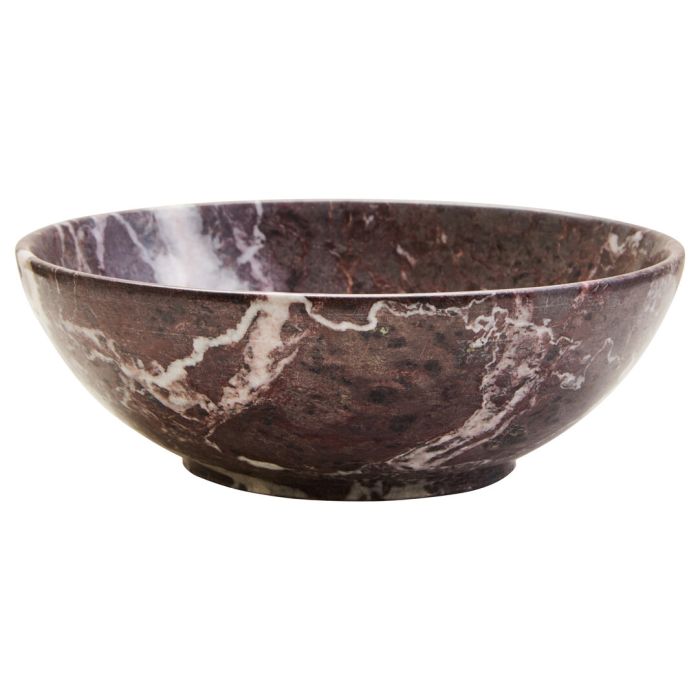 ALVERETH Marble Decorative Bowl - Red