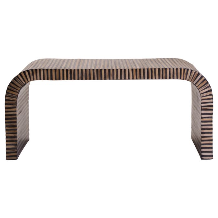 ELVIORA Curved Coffee Table - Natural