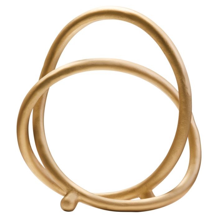 IRLATHEN Matte Finish Twist Sculpture - Gold