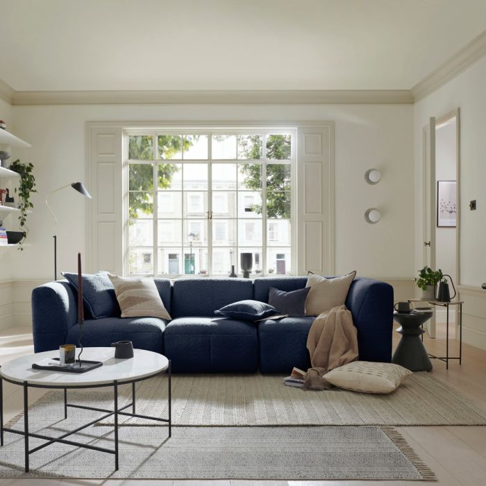 3 Seater Sofa - ESSAOUIRA Fabric Moonlit Ocean