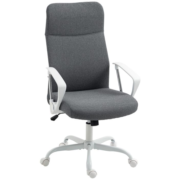 HERON Fabric High Back Office Chair Grey