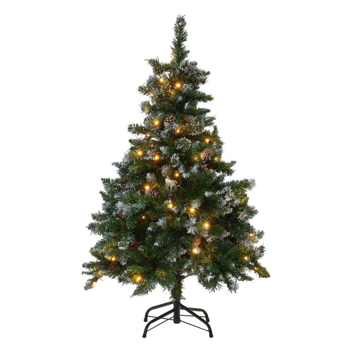 Lush Pines Pre Lit Christmas Tree 120 cm - Dark Green