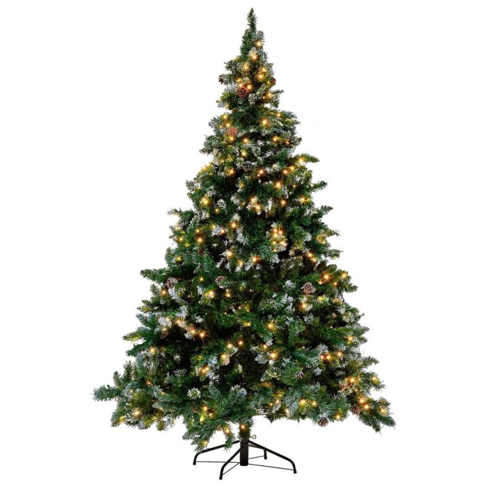 Twinkling Lights Pre Lit Christmas Tree 210 cm - Green