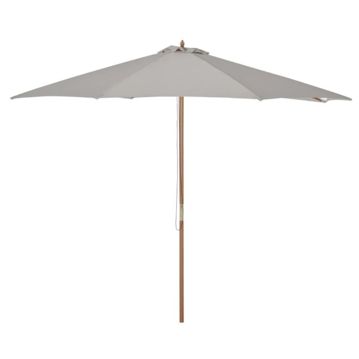 Bamboo Fir Wooden Patio Sunshade Canopy 3m - White