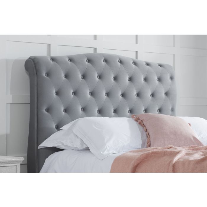 Birlea Colorado Grey Fabric Bed Frame - Kingsize 5ft