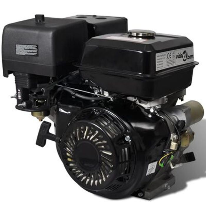 Petrol Engine with Electric Start 15 HP 11 kW Black