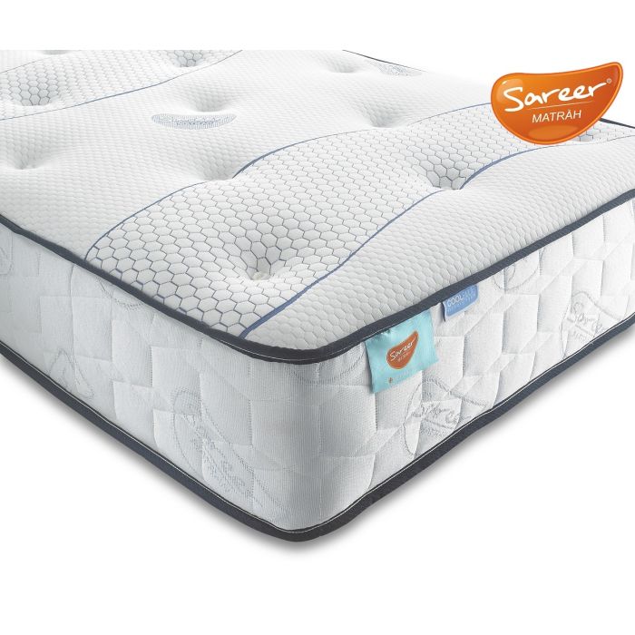 Sareer Cool Blue Memory Coil Mattress - Small Single 2ft6