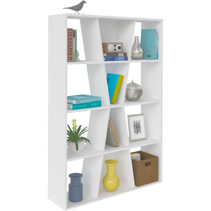 Naples Medium Bookcase - White
