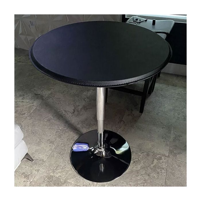 Beckett Modern Adjustable Bar Table with Swivel Top - Black