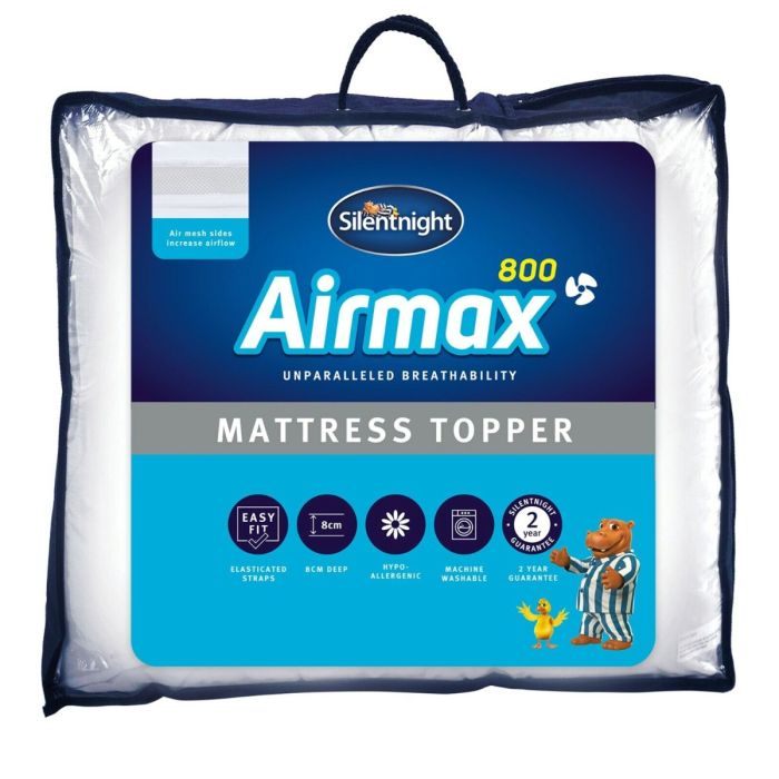 Silentnight Airmax Mattress Topper 8cm - 4 Sizes
