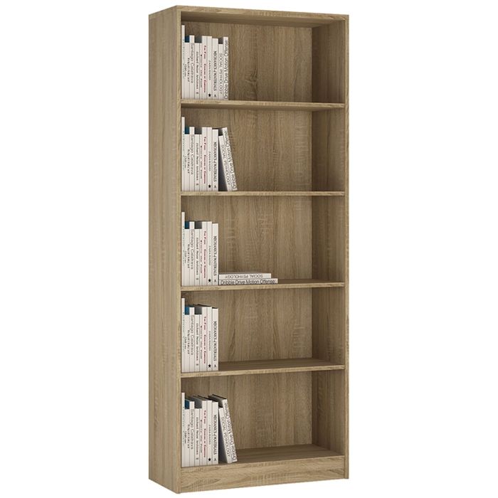 4 You Tall Wide Bookcase - Sonama Oak