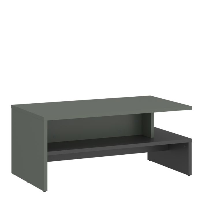 Coffee Table - ARUNDEL Coffee Table Green and Grey 100cm