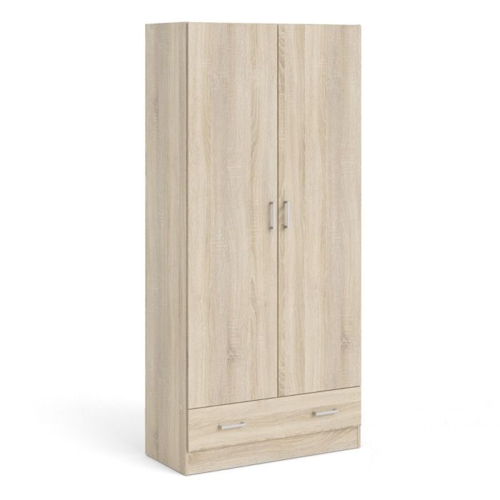 Wardrobe - SUFFOLK 2 Door Wardrobe Oak 79.4cm
