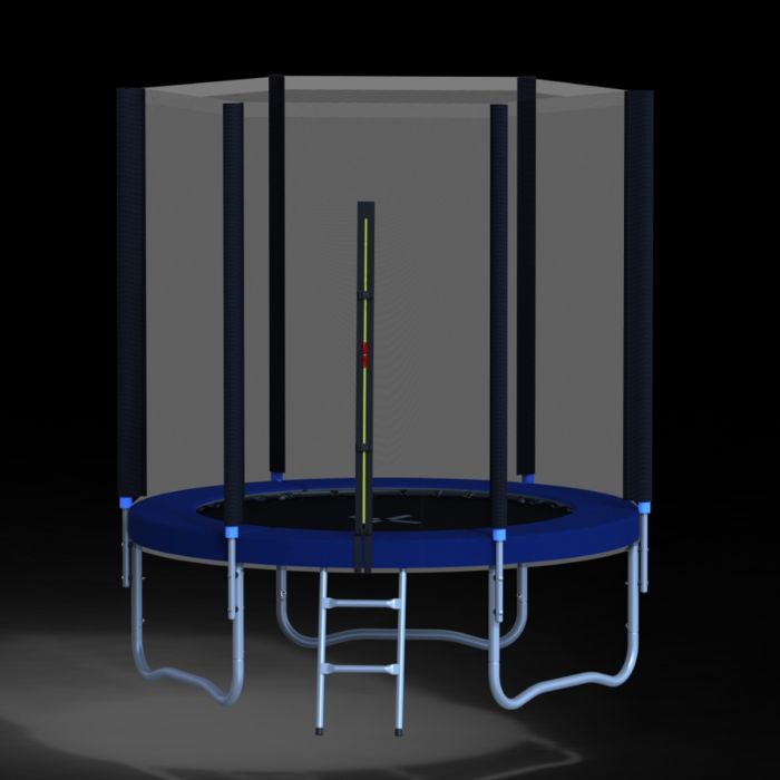 Trampoline with Enclosure Spring Cover & Ladder - 5 Sizes