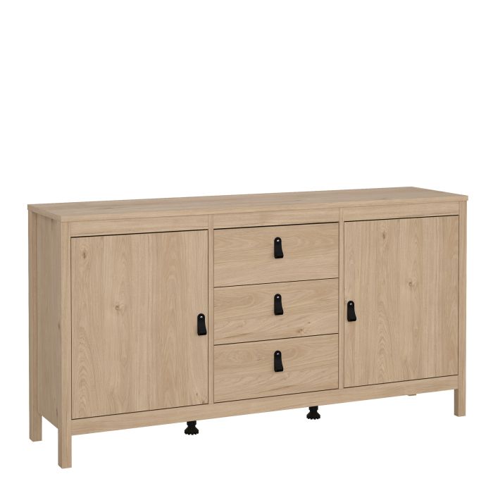 BURNLEY Sideboard 2 Doors + 3 Drawers in Jackson Hickory Oak