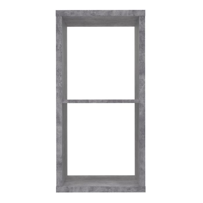 Phillips Single Shelf Cube Storage Unit - Concrete Grey