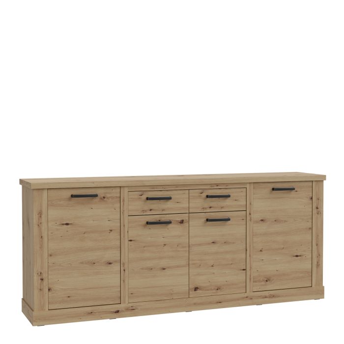 COMI 4 Door 2 Drawer Sideboard in Artisan Oak