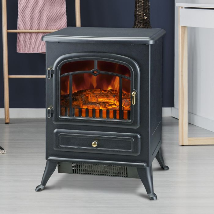 1.85KW Electric Freestanding Flame Effect Fireplace