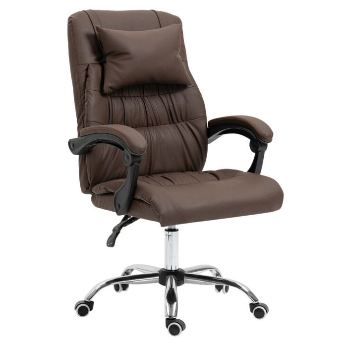 Comfortable Office Chair with Swivel and Padded Armrests