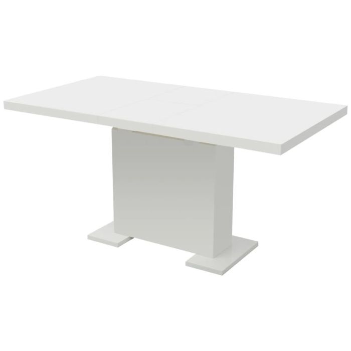 Extendable Dining Table High Gloss White