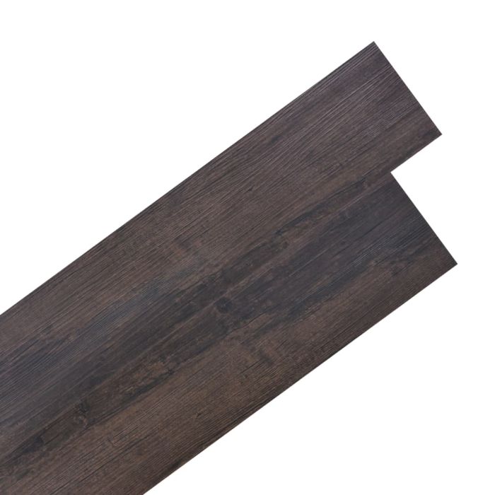 Self-adhesive PVC Flooring Planks 5.02 sqm 2mm Dark Brown