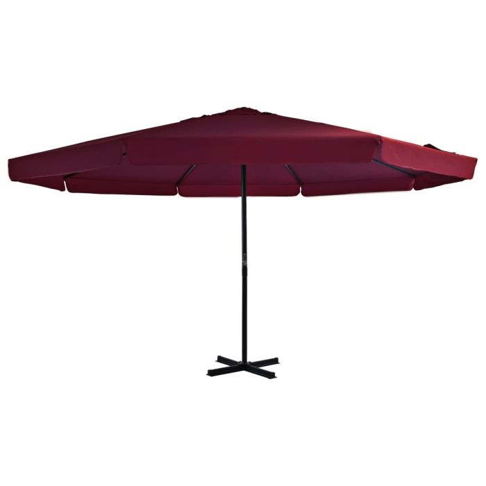 Outdoor Parasol with Aluminium Pole 500 cm Bordeaux Red