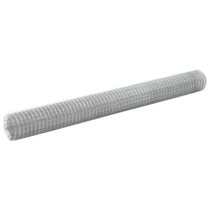 Chicken Wire Fence Galvanised Steel 25x1.5 m Silver