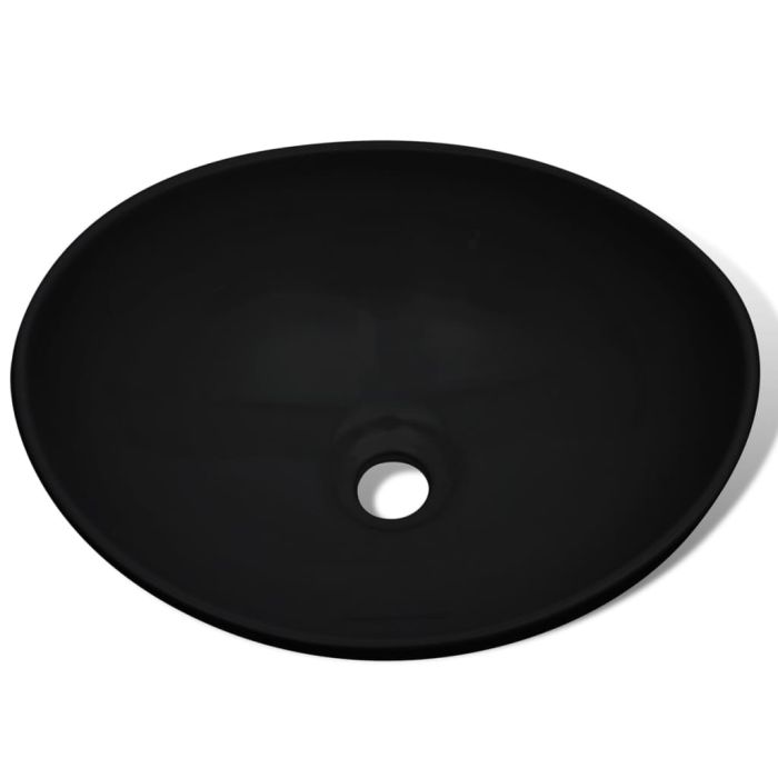 Ceramic Basin 40x33 cm Black Ceramic