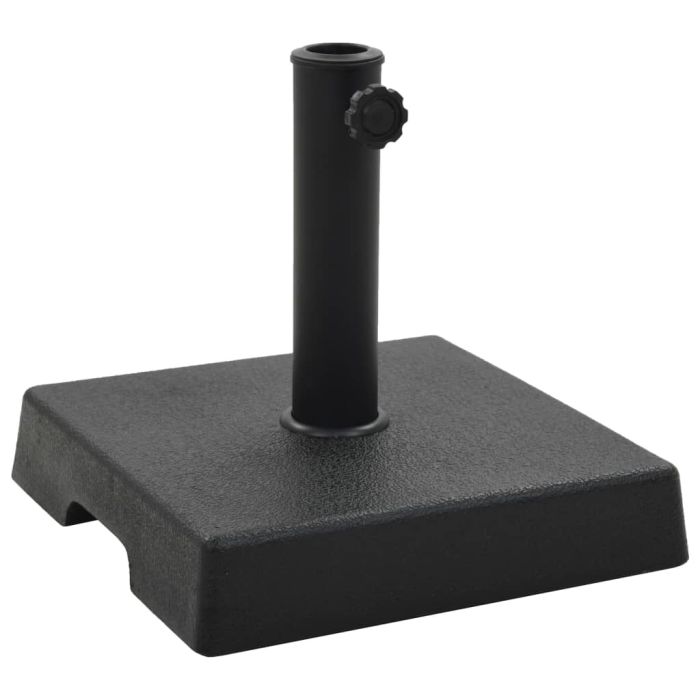 Parasol Base Square Polyresin 8 kg Black