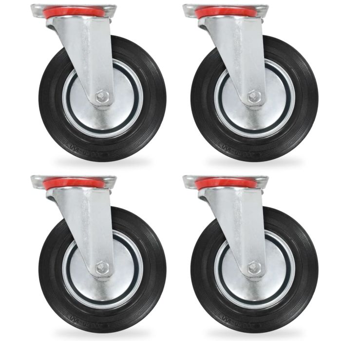 Swivel Casters 4 Pcs 200mm