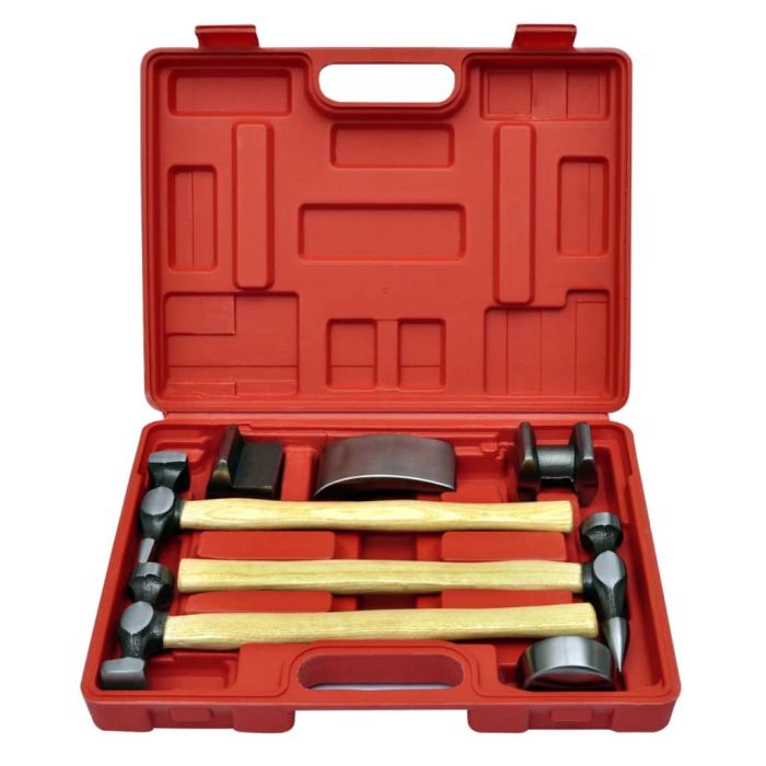 7-Pcs Auto Body Hammer and Dolly Dent Repair Set